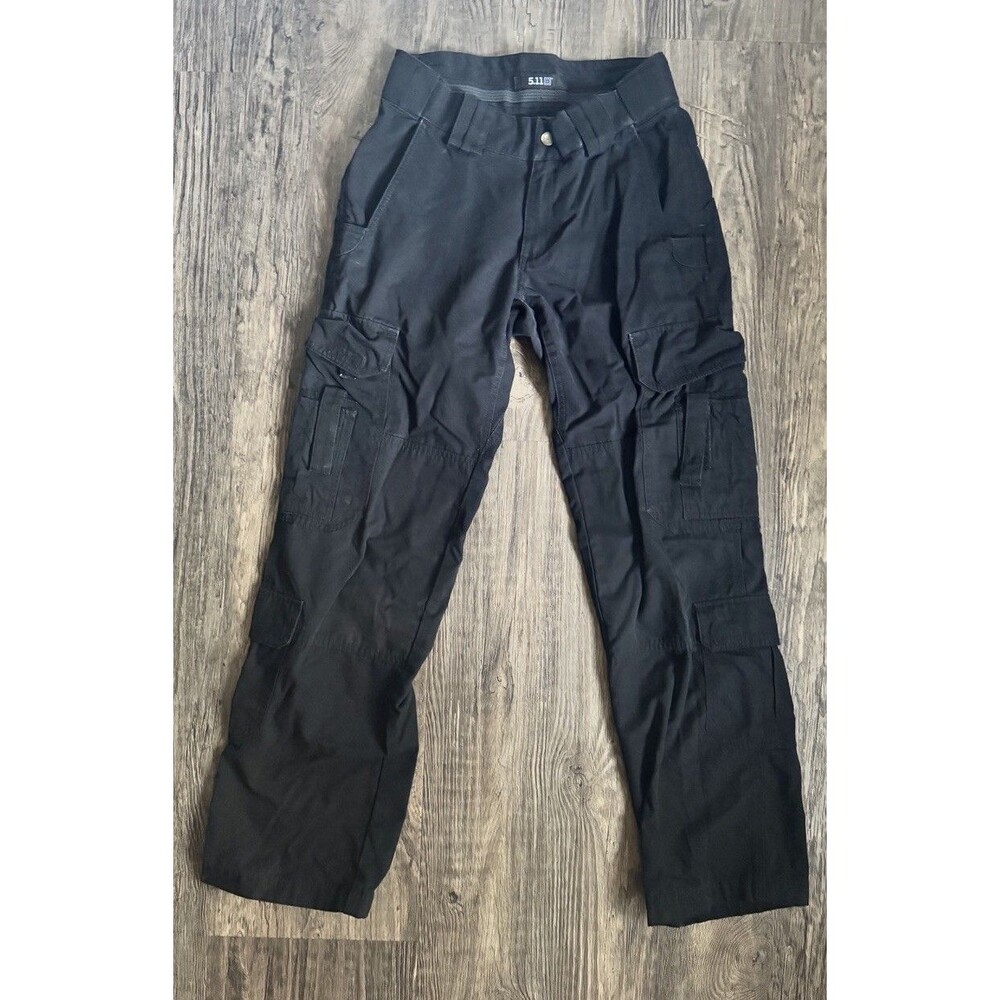 5.11 Tactical Series Women's Cargo Pants Size 4 Black Ripstop Work Utility